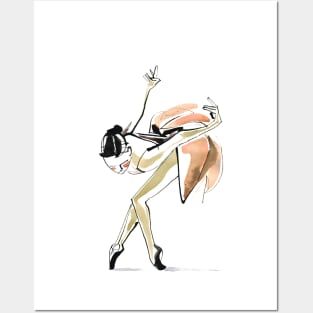 Ballerina Dance Drawing Posters and Art